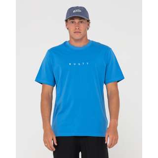 RUSTY SHORT CUT SHORT SLEEVE TEE T-Shirt Herren Vallarta Blue