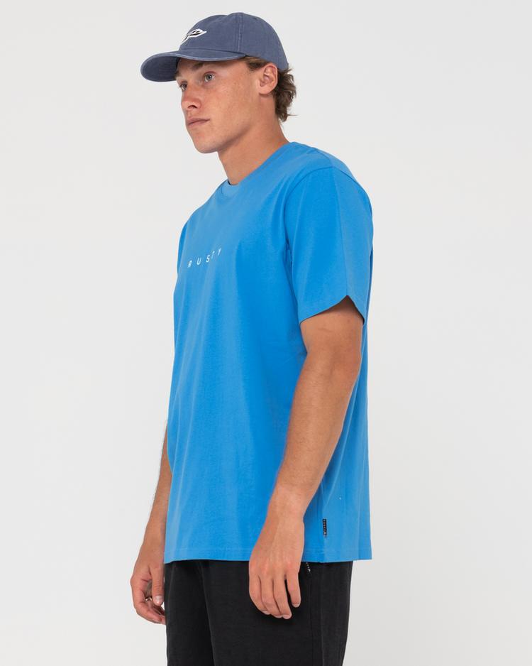 RUSTY RUSTY SHORT CUT SHORT SLEEVE TEE T-Shirt Herren - Vallarta Blue - 1 | SportScheck