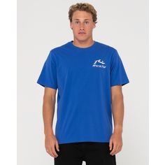 RUSTY BLAZE SHORT SLEEVE TEE T-Shirt Herren Cobalt Blue