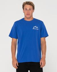 RUSTY BLAZE SHORT SLEEVE TEE T-Shirt Herren - Cobalt Blue