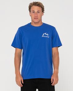 RUSTY BLAZE SHORT SLEEVE TEE T-Shirt Herren Cobalt Blue