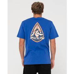 Rückansicht von RUSTY BLAZE SHORT SLEEVE TEE T-Shirt Herren Cobalt Blue