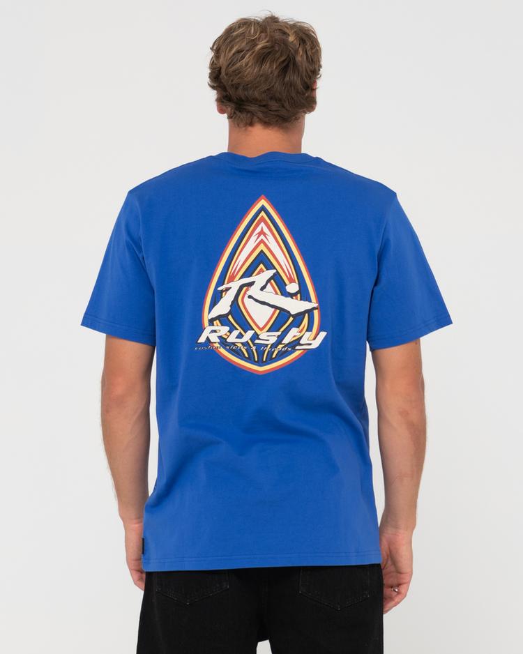 RUSTY RUSTY BLAZE SHORT SLEEVE TEE T-Shirt Herren - Cobalt Blue - 0 | SportScheck