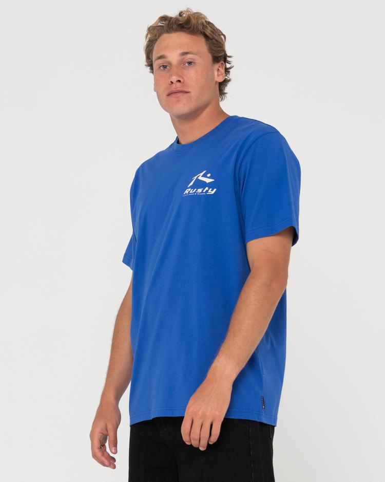 RUSTY RUSTY BLAZE SHORT SLEEVE TEE T-Shirt Herren - Cobalt Blue - 2 | SportScheck