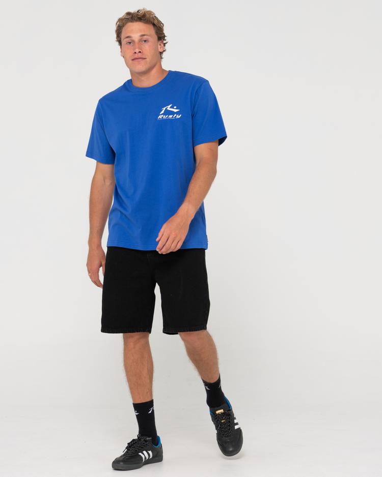 RUSTY RUSTY BLAZE SHORT SLEEVE TEE T-Shirt Herren - Cobalt Blue - 3 | SportScheck