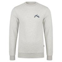 RUSTY ONE HIT WONDER CREW FLEECE Rundhalspullover Herren - Ecru Marle/China Blue