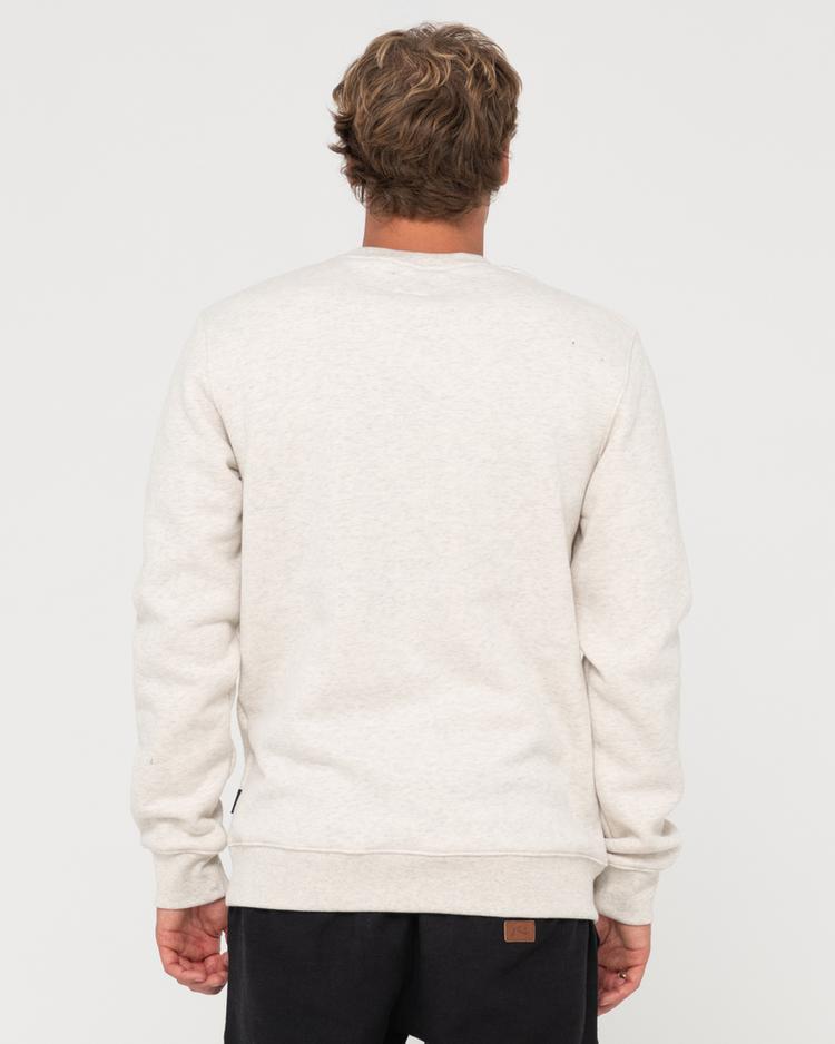 RUSTY RUSTY ONE HIT WONDER CREW FLEECE Rundhalspullover Herren - Ecru Marle/China Blue - 1 | SportScheck