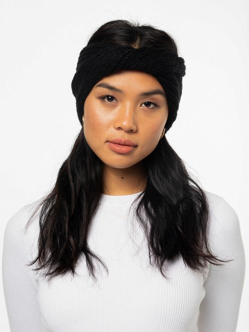 Rückansicht von RUSTY MERMAID HEADBAND Beanie Damen Black