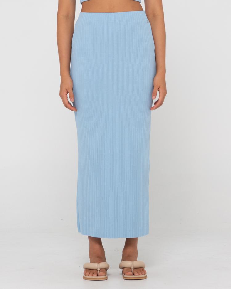 RUSTY RUSTY SCARLETTE MAXI SKIRT Jeansrock Damen - Garcial Blue - 0 | SportScheck