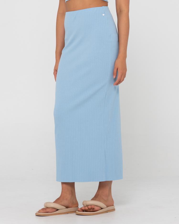 RUSTY RUSTY SCARLETTE MAXI SKIRT Jeansrock Damen - Garcial Blue - 1 | SportScheck
