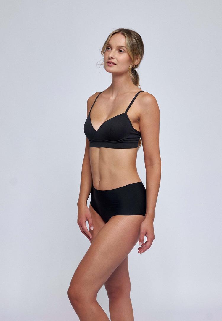 Snocks Snocks High Waist Hipster aus Mikrofaser Unterhose Damen - Schwarz - 1 | SportScheck