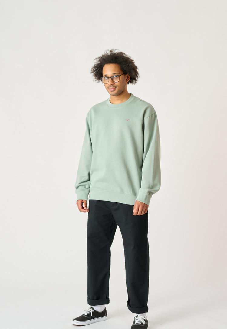 Cleptomanicx Cleptomanicx Ligull Boxy Sweatshirt Herren - Ice Green - 1 | SportScheck
