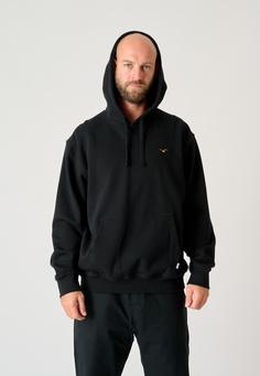 Rückansicht von Cleptomanicx Ligull Boxy Hoodie Herren Black