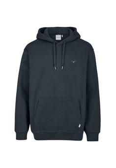 Cleptomanicx Ligull Boxy Hoodie Herren Blue Graphite