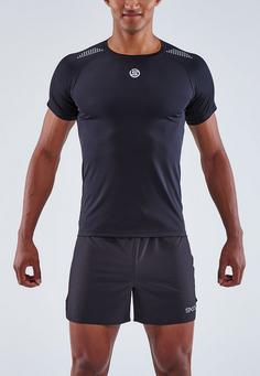 Rückansicht von Skins S3 Short Sleeve Top Funktionsshirt Herren black