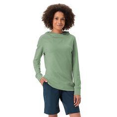 Rückansicht von VAUDE Women's Tuenno Pullover Sweatshirt Damen willow green