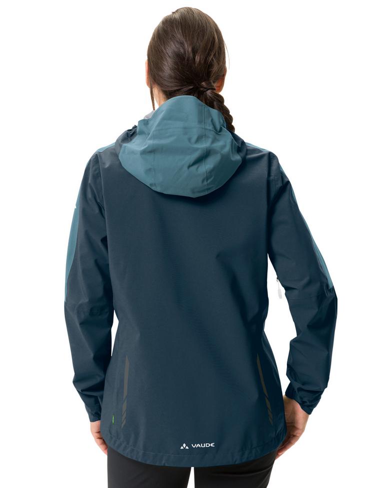 VAUDE VAUDE Women's Moab Rain Jacket II Fahrradjacke Damen - dark sea uni - 1 | SportScheck