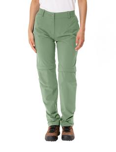 Rückansicht von VAUDE Women's Farley Stretch ZO Pants II Funktionshose Damen willow green
