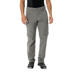 Rückansicht von VAUDE Men's Farley Stretch T-Zip Pants III Funktionshose Herren stone grey