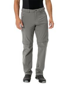 Rückansicht von VAUDE Men's Farley Stretch T-Zip Pants III Funktionshose Herren stone grey