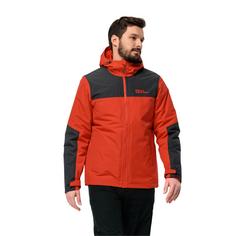 Rückansicht von Jack Wolfskin JASPER INS JKT M Funktionsjacke Herren strong red