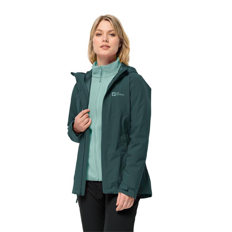 Jack Wolfskin Jack Wolfskin MOONRISE 3IN1 JKT W Doppeljacke Damen - lemon ice - 1 | SportScheck