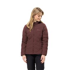 Rückansicht von Jack Wolfskin TUNDRA DOWN JKT W Daunenjacke Damen dark maroon