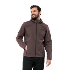 Rückansicht von Jack Wolfskin BORNBERG HOODY M Softshelljacke Herren red earth