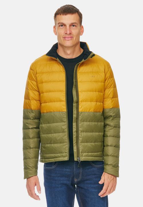 Rückansicht von Jeff Green Aidan Daunenjacke Herren Olive/Mustard