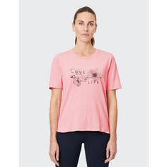 Rückansicht von JOY sportswear LUZIE T-Shirt Damen peony pink