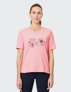 Rückansicht von JOY sportswear LUZIE T-Shirt Damen peony pink