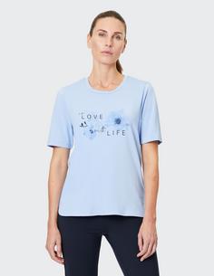 Rückansicht von JOY sportswear LUZIE T-Shirt Damen serenity blue