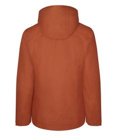 Rückansicht von Westfjord Skafta Regenjacke Damen Rostrot