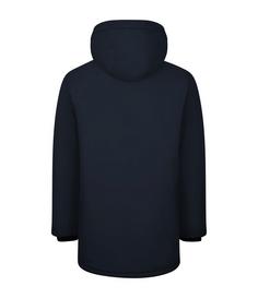 Rückansicht von Westfjord Krafla Regenjacke Herren Schwarz