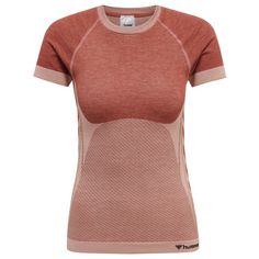 hummel hmlCLEA SEAMLESS TIGHT T-SHIRT Funktionsshirt Damen WITHERED ROSE/ROSE TAN MELANGE