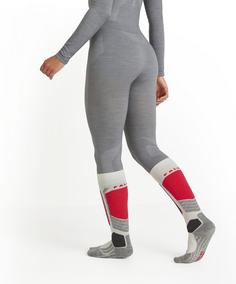 Rückansicht von Falke Tights Funktionsunterhose Damen grey-heather (3757)