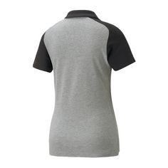 Rückansicht von PUMA teamCUP Casuals Poloshirt Daman Poloshirt Damen grau