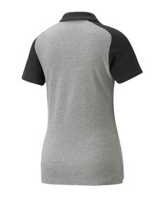 Rückansicht von PUMA teamCUP Casuals Poloshirt Daman Poloshirt Damen grau