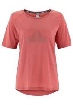 Kari Traa Ane Funktionsshirt Damen DARK DUSTY ORANGE PINK