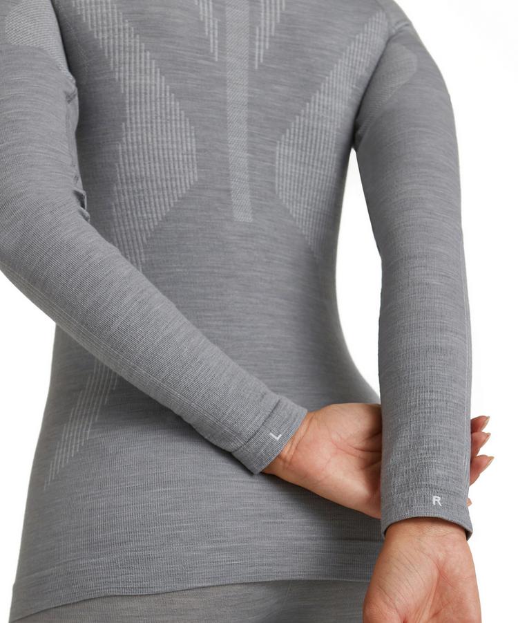 Falke Falke Longsleeve Zip Funktionsshirt Damen - grey-heather (3757) - 3 | SportScheck