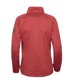 Rückansicht von Westfjord Katla Fleecejacke Damen Mineralrot