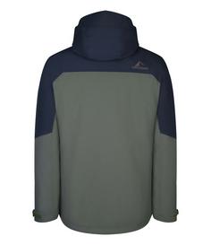 Rückansicht von Westfjord Skogafoss Doppeljacke Herren Dunkeloliv/Schwarz