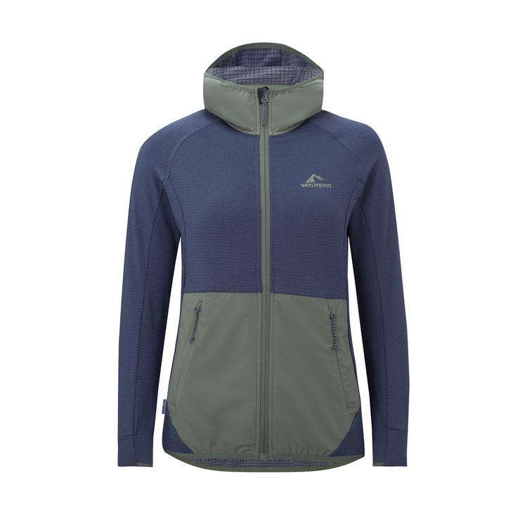 Westfjord Westfjord Thingvellir Fleecejacke Damen - Mystikblau/Salbeigr&uuml;n - 0 | SportScheck