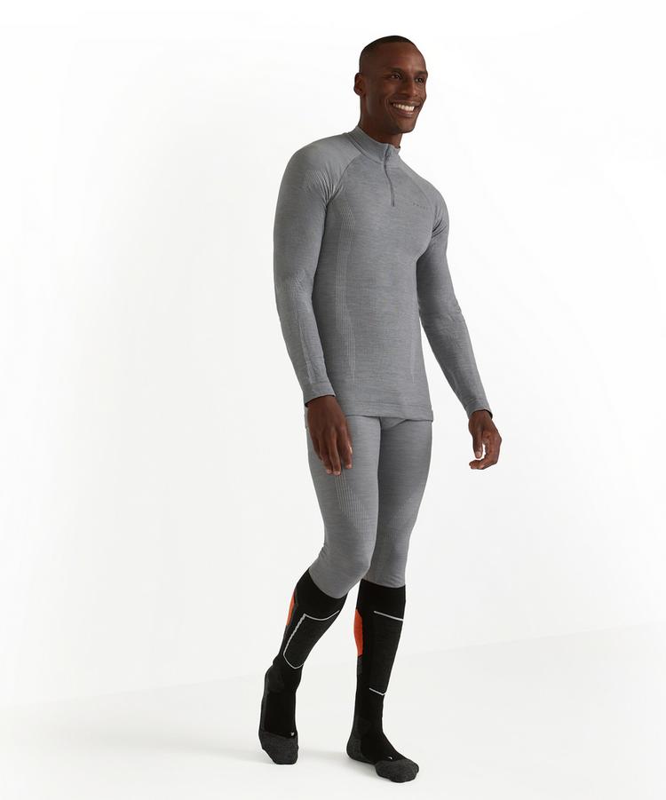 Falke Falke Longsleeve Zip Funktionsshirt Herren - grey-heather (3757) - 1 | SportScheck