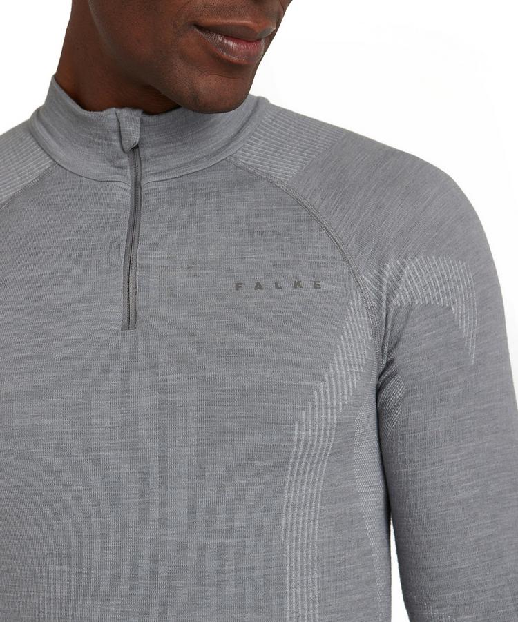 Falke Falke Longsleeve Zip Funktionsshirt Herren - grey-heather (3757) - 2 | SportScheck