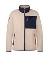 Westfjord Glymur Fleecejacke Herren - Beige/Marineblau/Orange