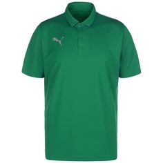 PUMA TeamLIGA Sideline Poloshirt Herren grün / weiß