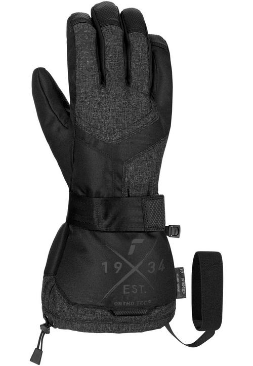 Rückansicht von Reusch Doubletake R-TEX® XT Skihandschuhe 7721 black/black melange