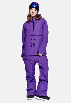 Rückansicht von ONESKEE Smock Schneeanzug Damen purple
