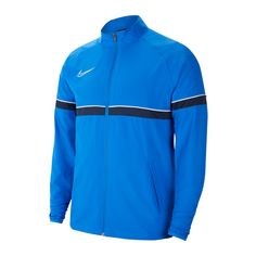 Nike Academy 21 Woven Trainingsjacke Trainingsjacke Herren blauweissblau